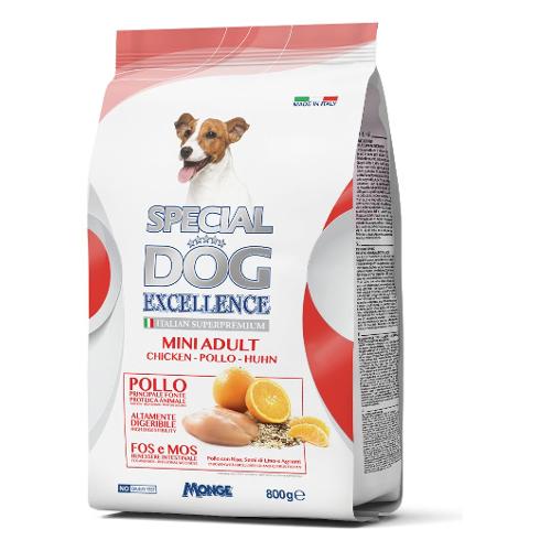 Monge Crocchette cani adulti taglia piccola gusto pollo ( Sacchetto 800 gr ) SPECIAL DOG EXCELLENCE 6000A