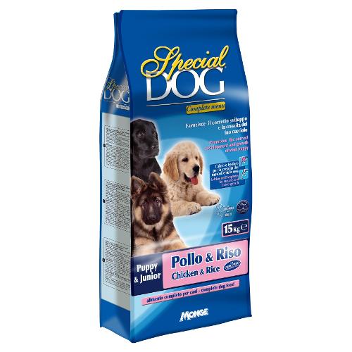 Monge Crocchette cani cuccioli tutte le taglie gusto pollo e riso ( Sacchetto 15 kg ) SPECIAL DOG 0759