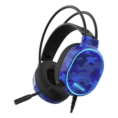 Xtreme Cuffie gaming PLAYSTATION 4 Planet Hedset 7.1 Camouflage blue 90502