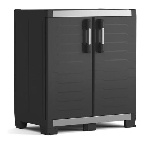 Keter XL GARAGE Basso Armadio plastica 2 Ante battenti Nero (90cm) Mobile KIT