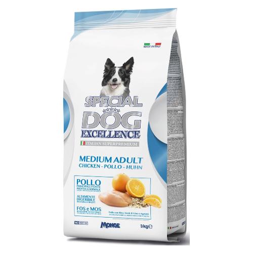 Monge Crocchette cani adulti taglia media gusto pollo ( Sacchetto 3 kg ) SPECIAL DOG EXCELLENCE 6002