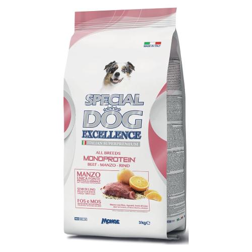 Monge Crocchette cani adulti tutte le taglie All Breeds gusto manzo ( Sacchetto 3 kg ) SPECIAL DOG EXCELLENCE 5985