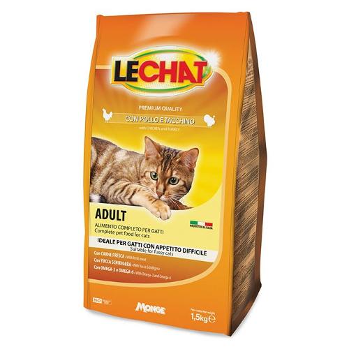 Monge Crocchette gatti adulti gusto pollo e tacchino ( Sacchetto 1,5 kg ) LECHAT 0029