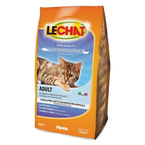 Monge Crocchette gatti adulti gusto tonno e salmone ( Sacchetto 1,5 kg ) LECHAT 0028