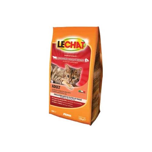 Monge Crocchette gatti adulti gusto manzo e verdure ( Sacchetto 1,5 kg ) LECHAT 0030