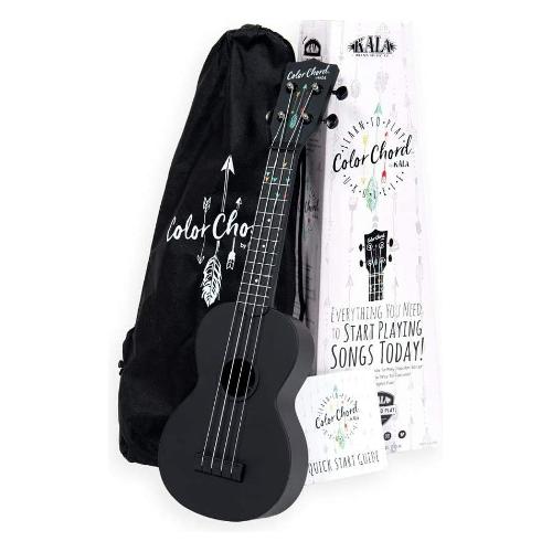 Kala Ukulele Learn To Play Color Chord Nero satinato KALA LPT SCC
