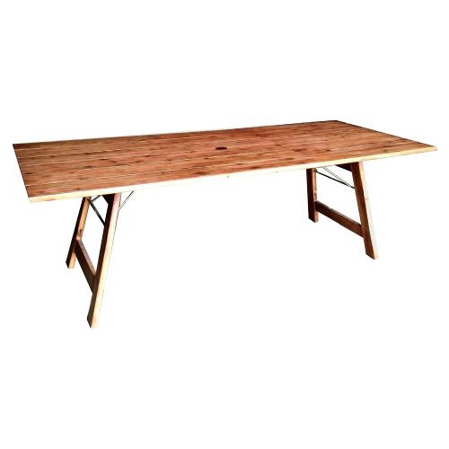 Amicasa Tavolo da esterno legno RIMINI Fisso (220x90cm)