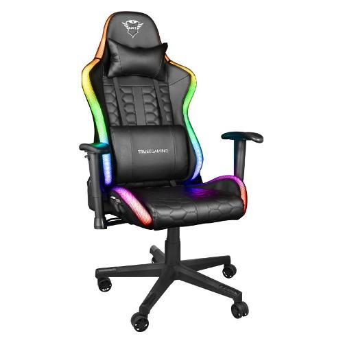 GXT 716 Rizza Rgb Led Illuminated Chair Sedia gaming Black e Rgb