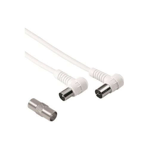 Hama Cavo antenna With Adapter 75 Db 90 Gradi Bianco 3m 00205305