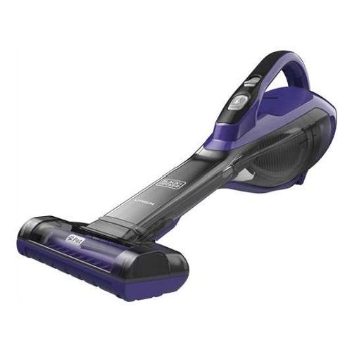 Black & Decker Mini aspirapolvere DUSTBUSTER Pet Viola e Titanio 10,8V DVA325JP07 QW Batteria integrata