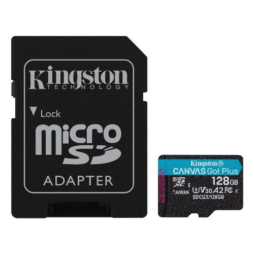 Kingston MicroSD 128GB CANVAS Go! Plus con Adapter SDCG3 128GB