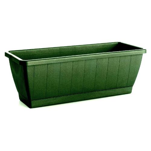 Euro 3 Plast Cassetta per gerani GREENER KEZAR Verde salvia (39x19,5x16,7 cm) 3147 30