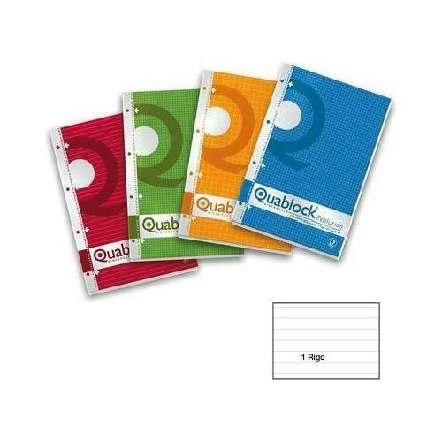 Pigna Notes 40f rinforzato A4 (21x29,7cm) 80 gr/mq 1R (1 rigo) QUABLOCK 035751