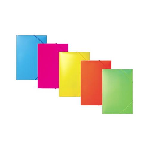 Scatto Cartellina 3 lembi con elastico A5 Fluo Assortito (17x25 cm) 332 Ass