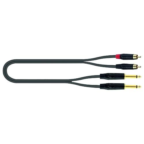 Quiklok Cavo audio JUST 2Rca2J 5 Black 30 02326 5m