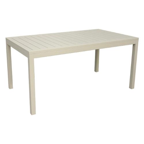 Amicasa Tavolo da esterno alluminio ALCAMO Fisso Bianco (160x90cm)