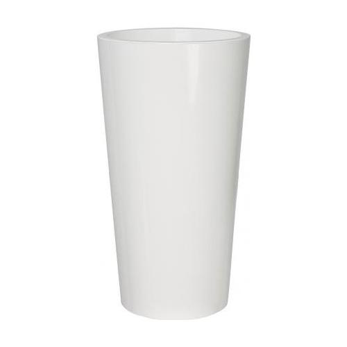 Euro 3 Plast Vaso piante alto tondo TUIT bianco lucido (40x73 cm) 2858 03