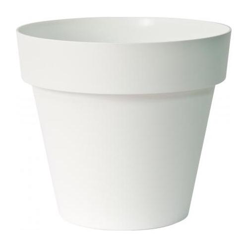 Euro 3 Plast Fioriera vaso tondo MITUPAC bianco (30x27 cm) 2843 03