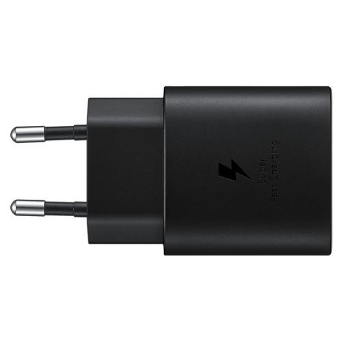 Samsung Caricabatterie USB Type-C SUPER FAST CHARGING 25W Power Delivery Black EP TA800NBEGEU