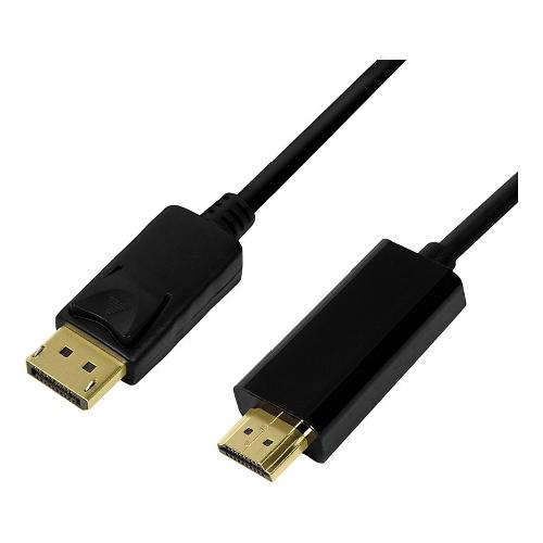 Logilink Cavo Displayport a HDMI Black 5m DSP H12 050BN