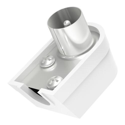 Hama Connettore antenna Plug Coax Angle White 00205216