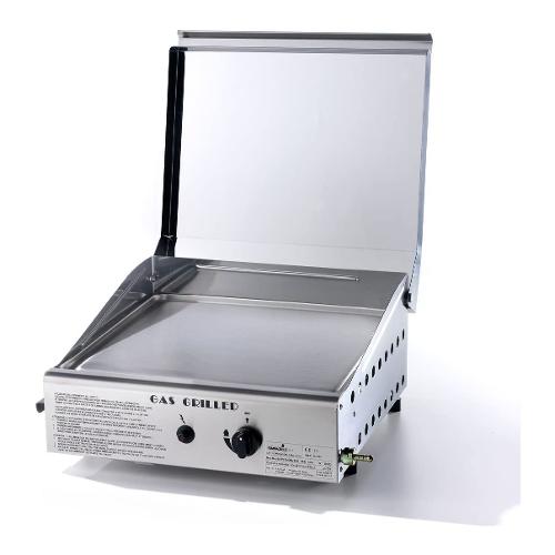 Ompagrill Piastra cottura GPL e Metano Plancha Single Duegas Inox satinato 4044 COVER M