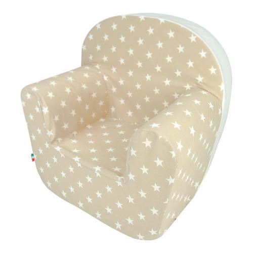 Baby Idea Poltroncina bimbo sfoderabile Stelle beige 5685SBG