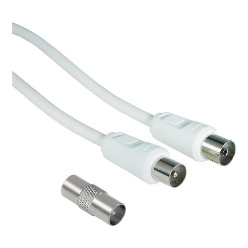 Hama Cavo antenna With Adapter 75 Db Bianco 15m 00205304