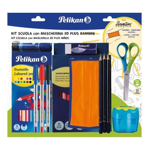 Pelikan Set scuola Com mascherina 3D Plus BL6519