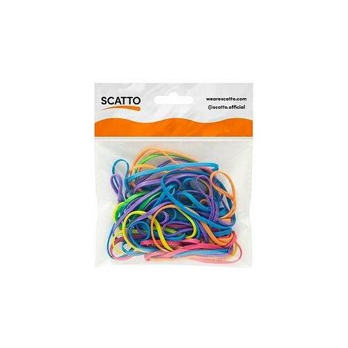 Scatto Set elastici piatti (50x3mm) sacchetto 30 gr Colori assortiti fluo 141