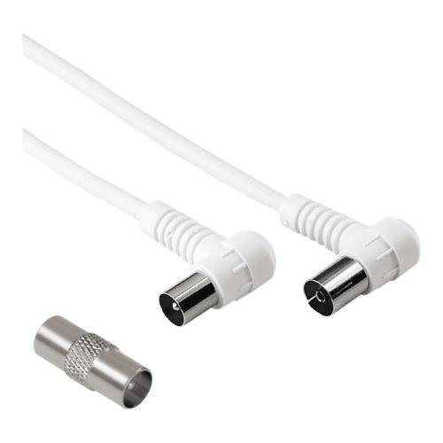 Hama Cavo antenna With Adapter 75 Db Bianco 1,5m 00205299