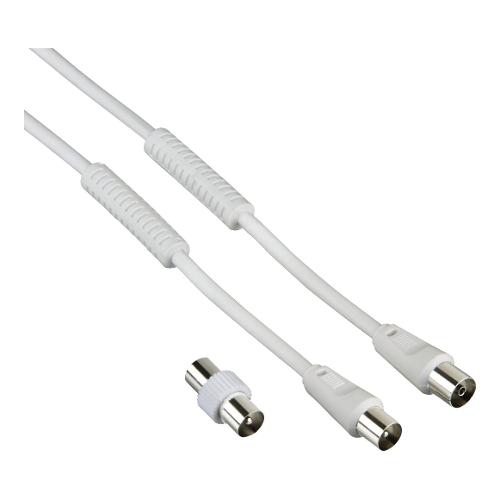 Hama Cavo antenna With Adapter 85 Db Bianco 3m 00205301