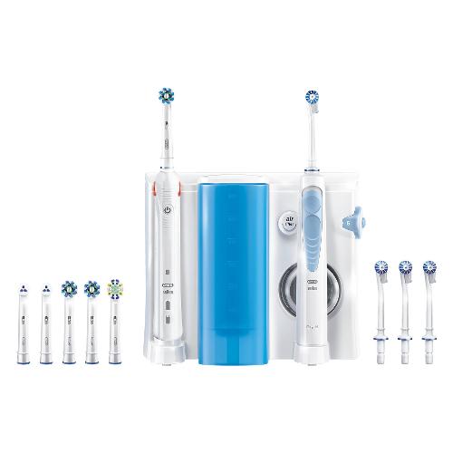 Oral B Kit idropulsore e spazzolino OXYJET Smart 5000 Bianco e Azzurro 80308603