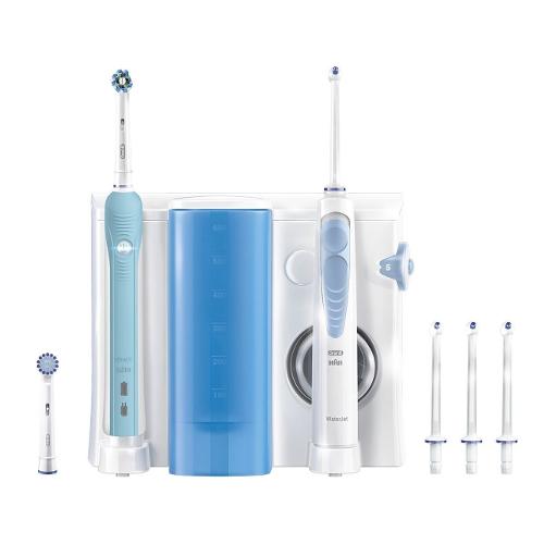 Oral B Kit idropulsore e spazzolino WATERJET Pro 700 Bianco e Azzurro 139805