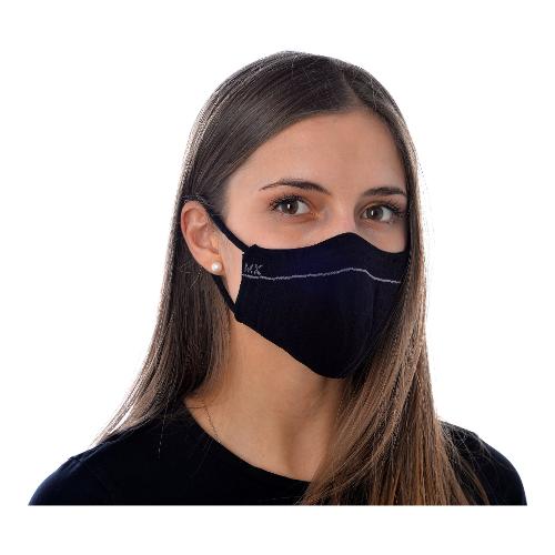 Masknit Mascherina protezione Classe 1 Type II Purity Nero taglia M Include 1 filtro 61827