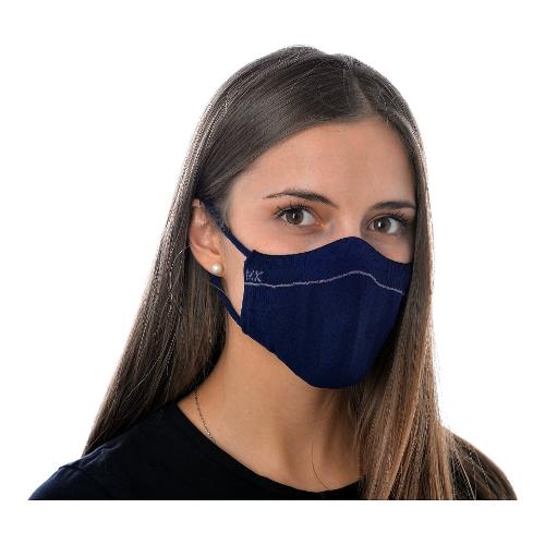 Masknit Mascherina protezione Classe 1 Type II Purity Navy taglia M Include 1 filtro 61834