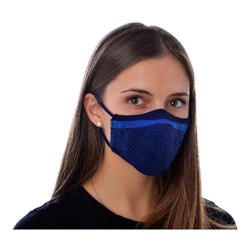 Masknit Mascherina protezione Classe 1 Type II Purity Navy francese taglia M Include 1 filtro 61841