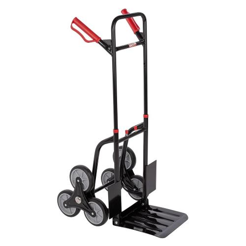 Mistral Carrello pieghevole portacasse per scale KREATOR Nero portata max 120 Kg KRT670306