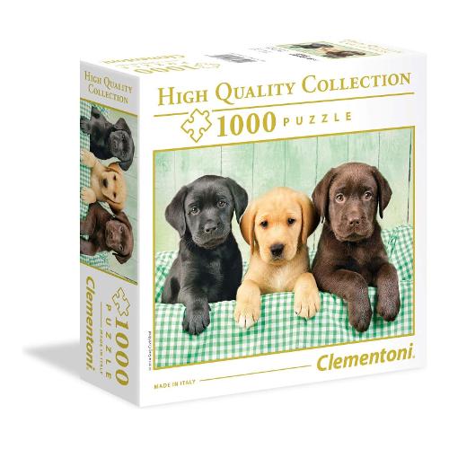 Clementoni Puzzle 1000 pz The three Labradors 12a+ (70x50cm) HIGH QUALITY COLLECTION 96502