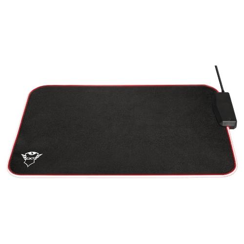 Trust Tappetino mouse GXT 765 Glide Flex Rgb Mouse Pad With Usb Hub Black 23646