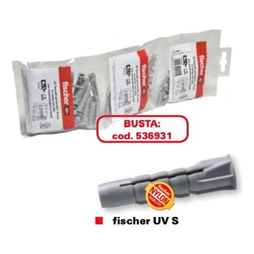 Fischer Set tasselli plastica senza vite Uv 5 6 8 S 536931