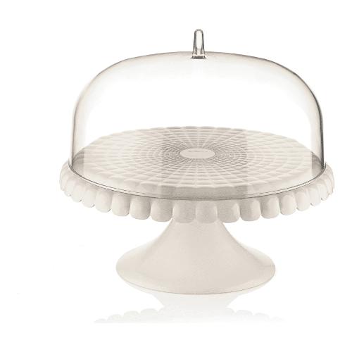 Guzzini Porta torta (30cm) alzata con coperchio TIFFANY Bianco 199401156