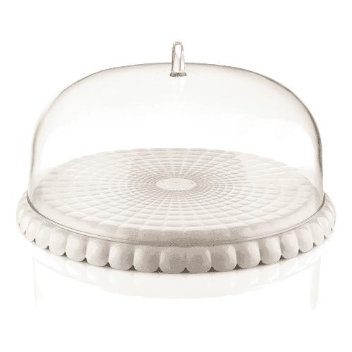 Guzzini Porta torta (30cm) con coperchio TIFFANY Bianco 199501156