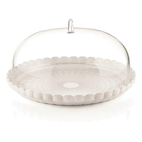 Guzzini Porta torta (36cm) con coperchio TIFFANY Bianco 199500156