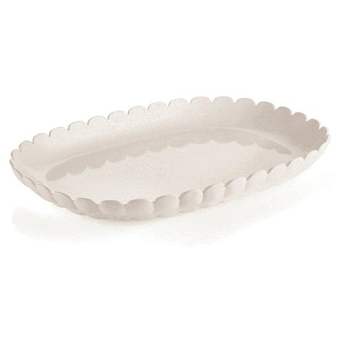 Guzzini Vassoio Plastica (32x22,5cm) TIFFANY Bianco latte 279601156