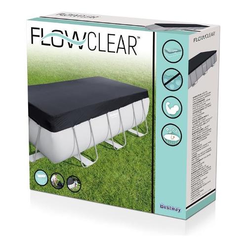 Bestway Copripiscina rettangolare (404x201cm) POWER STEEL 58232