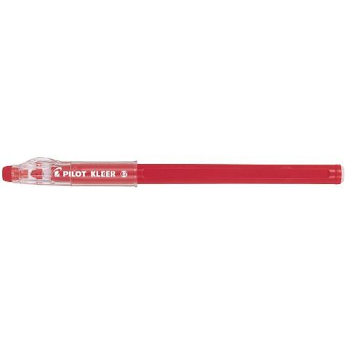 Pilot Penna cancellabile sfera cappuccio tratto fine - 0,7 mm KLEER Rosso ad olio 3802722
