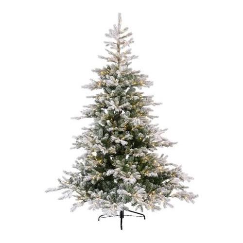 Amicasa Albero di natale GRANDIS Verde innevato 9670123 (152x210cm) 550 luci - LED