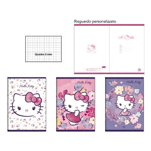 Seven Quaderno quadretti 5,0 mm A4 HELLO KITTY assortito 5D5002103