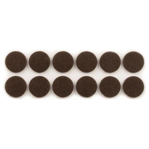 Oreca Feltrini tondi adesivi (2 cm) Marrone 0013546 SU